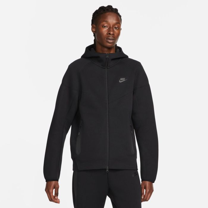 Nike M NK TCH FLC FZ WR HOODIE, muški duks, crna | Intersport