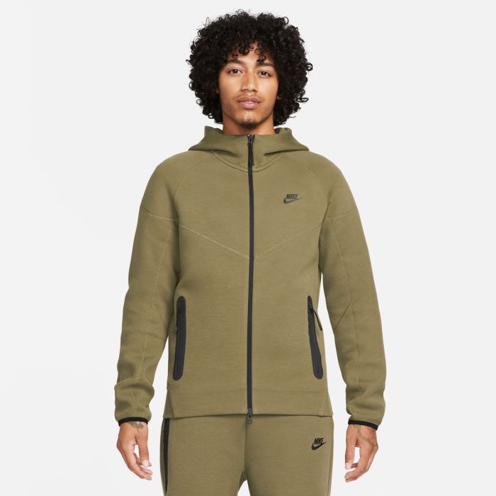 Nike M NK TCH FLC FZ WR HOODIE, muški duks, crna | Intersport