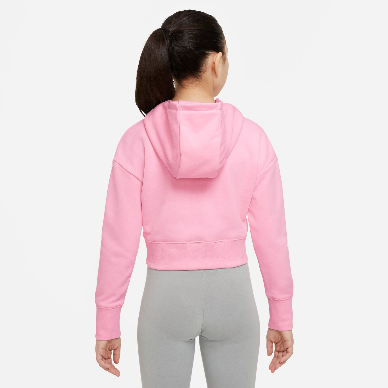 Nike cropped hoodie on sale pink